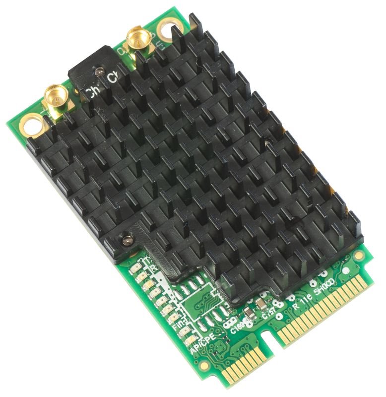 MikroTik RouterBOARD R11e-5HacD 802.11ac miniPCI-e karta, 2x MMCX konektor