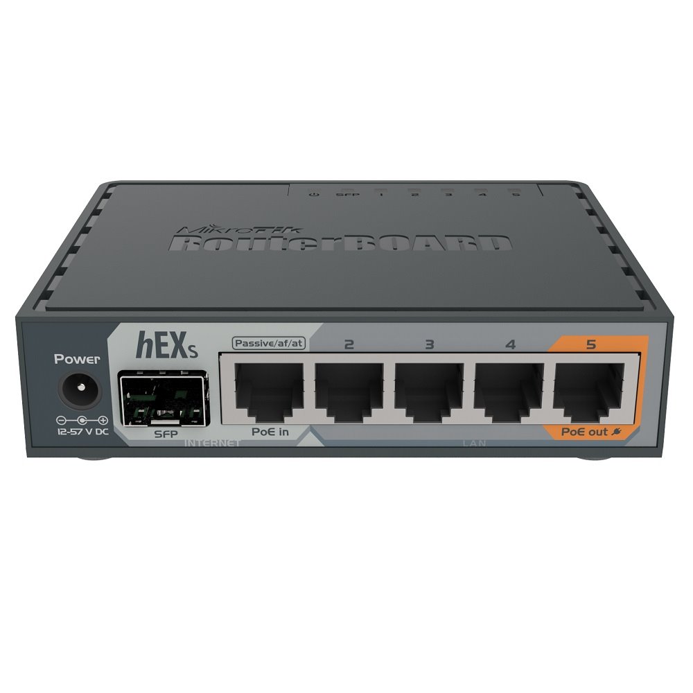 MikroTik RouterBOARD RB760iGS, hEX S, 5xGLAN, SFP, USB, L4, PSU