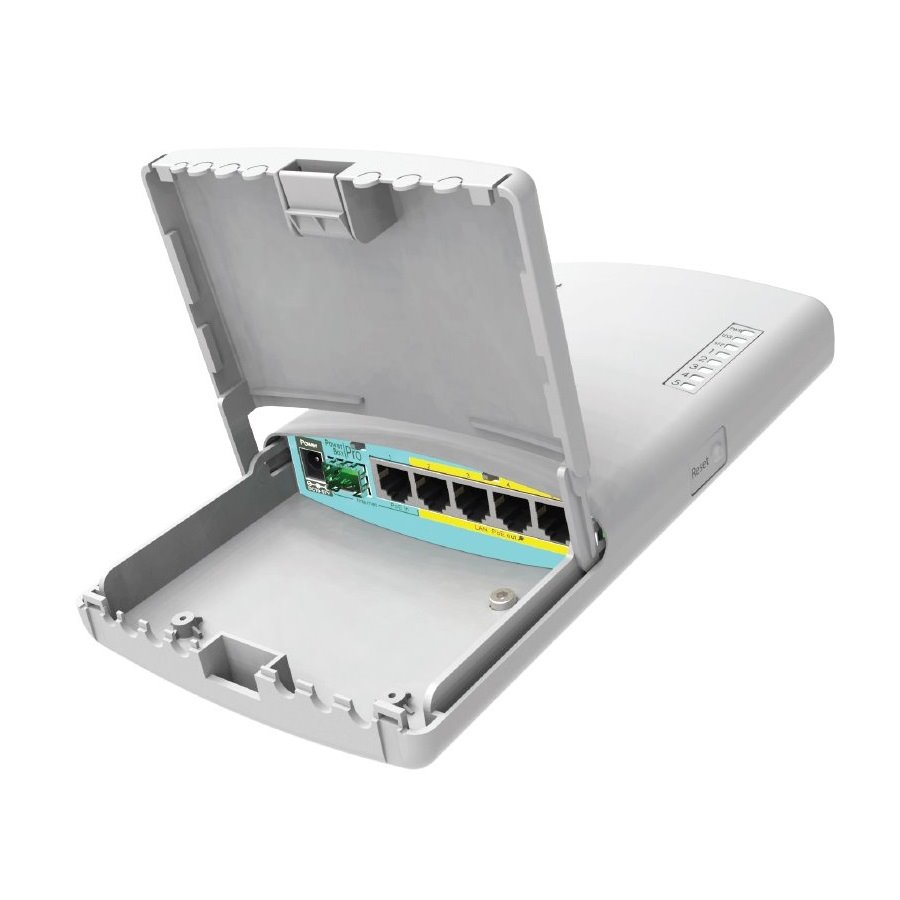 MikroTik RouterBOARD RB960PGS-PB PowerBox Pro, 5xGLAN (4x PoE-OUT), Outdoor, nap. adaptér, ROS L4, mont.set