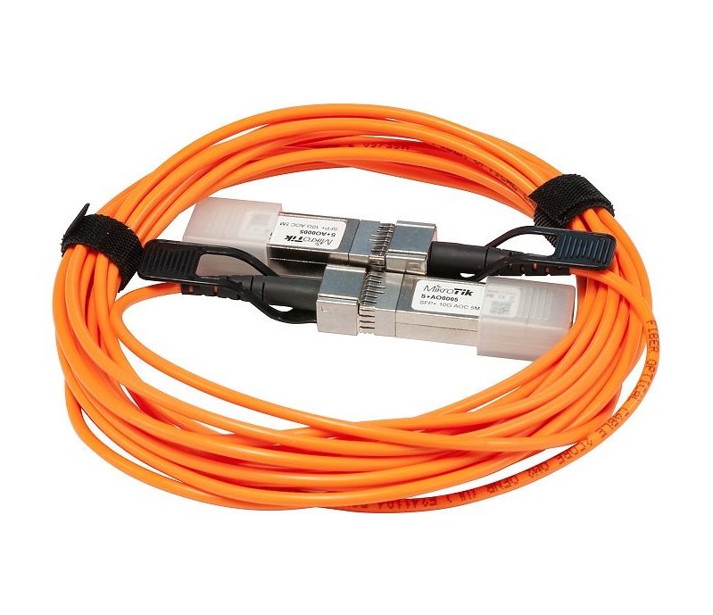 MikroTik S+AO0005 propojovací aktivní optický kabel SFP/SFP+, 5m