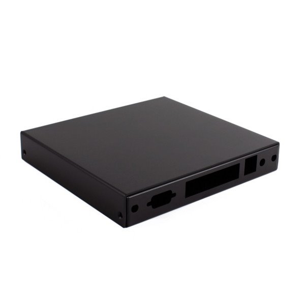 Montážní krabice PC Engines pro APU.4, USB, 4x LAN - Černá