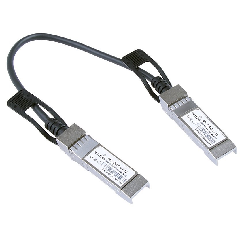MaxLink 10G SFP+ DAC kabel, pasivní, DDM, 0,2m