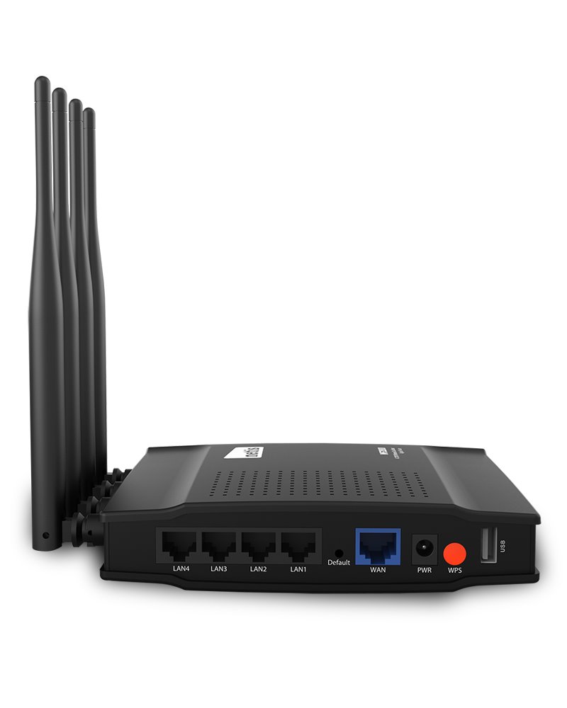 Netis WF2880 wifi AC 1200Mbps AP/router, 4xLAN, 1xWAN ,4x fixní antena 5dB, full Gigabit porty