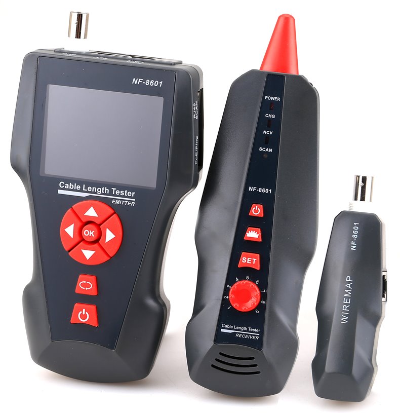  NF-8601 Multi-functional Network Cable Tester LCD Cable length Tester Breakpoint Tester English version