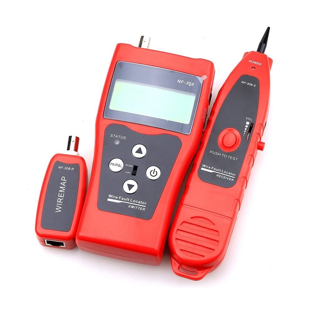 NOYAFA NF-308 LCD Display Network LAN Cable Tester Wire Tracker Tracer Length Scanner 