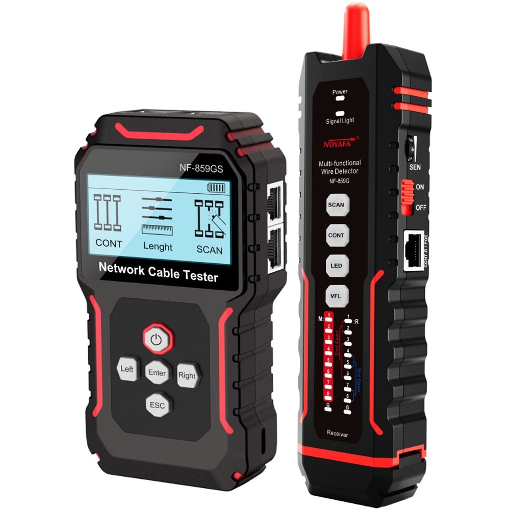 NOYAFA NF-859GS Tester síťových kabelů a VFL