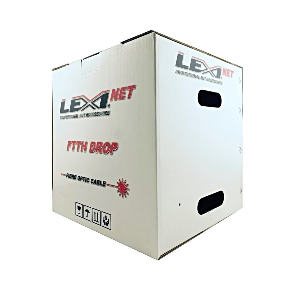 Optický kabel DROP FTTx - 8vl 9/125, SM, G.657A1, samonosný, LSOH, černá, 1m