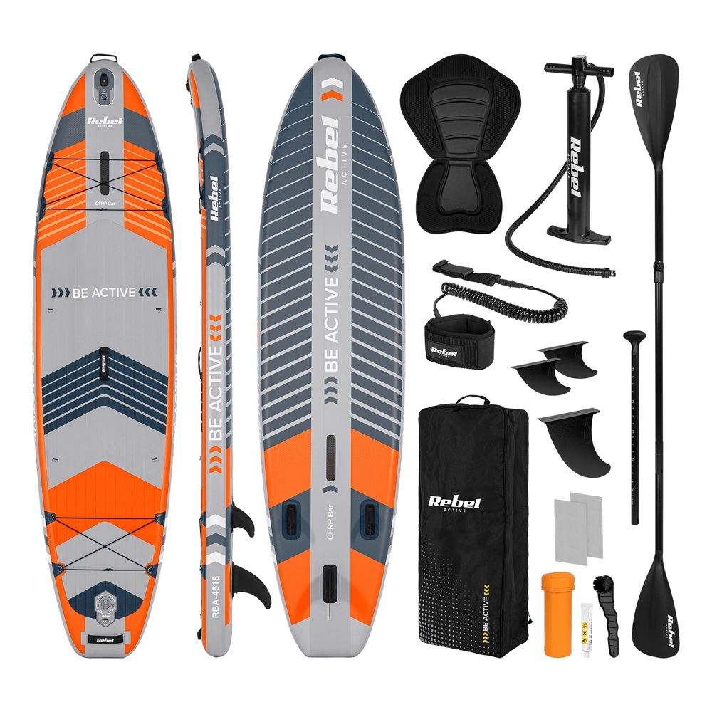 Paddleboard SUP REBEL ACTIVE PRO RBA-4518-OR - Oranžový