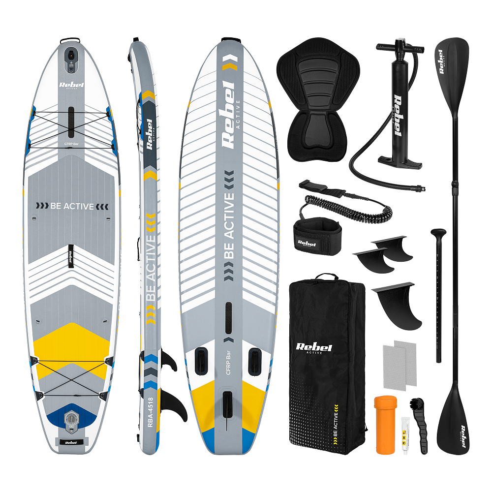 Paddleboard SUP REBEL ACTIVE PRO RBA-4518-WH - Bílý