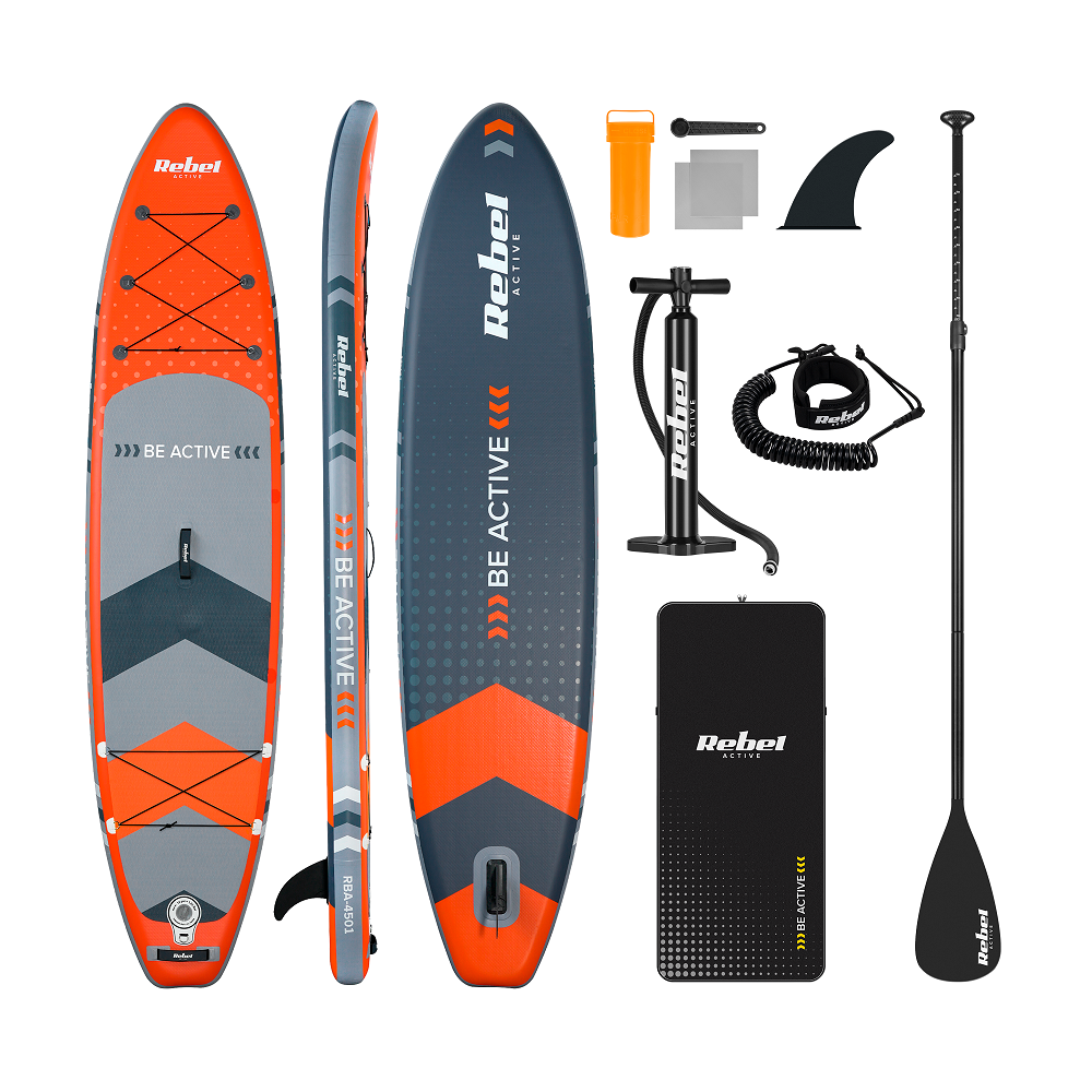 Paddleboard SUP REBEL ACTIVE RBA-4500-OR - Oranžový 11'6" 350x81x15cm