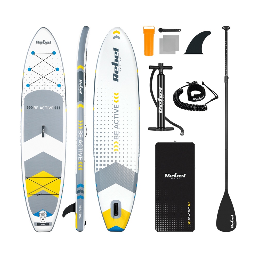 Paddleboard SUP REBEL ACTIVE RBA-4500-WH - Bílý 11'6" 350x81x15cm