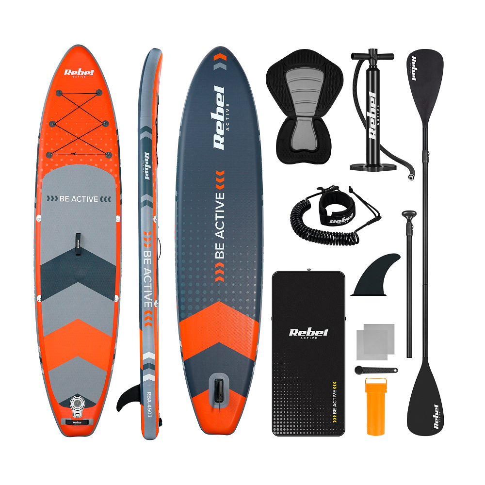 Paddleboard SUP REBEL ACTIVE RBA-4501-OR - Oranžový 11'6" 350x81x15cm