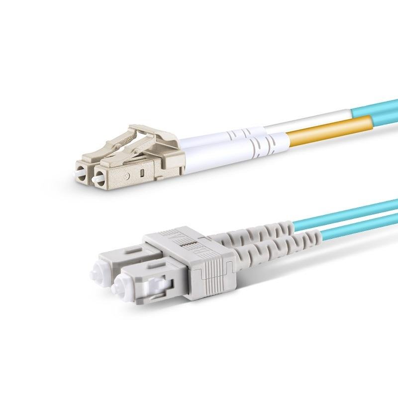 Patch kabel optický duplex LC-SC 50/125 10m OM3 MM
