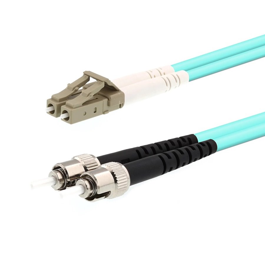 Patch kabel optický duplex LC-ST 50/125 10 m OM3 MM