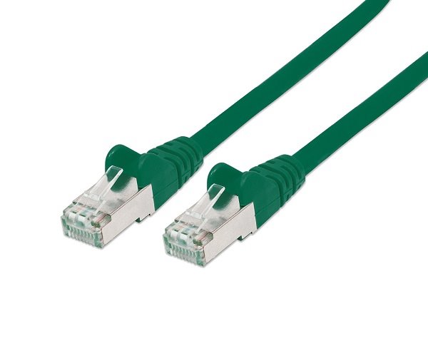 Patch kabel SFTP CAT6A, 0,25m - zelený