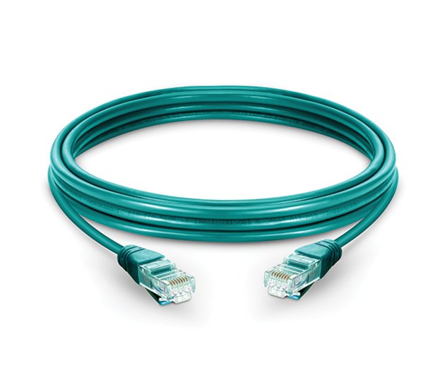 Patch kabel UTP CAT5E, 2m  - zelený