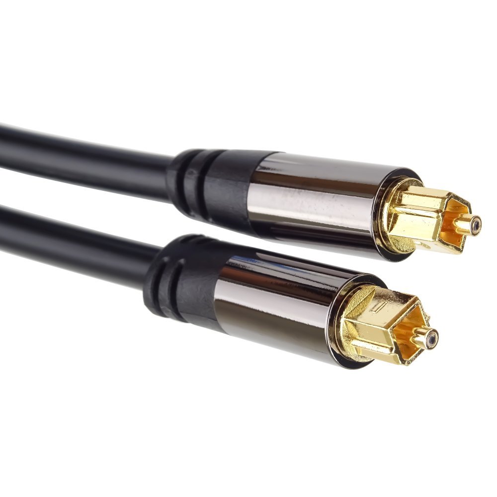 PremiumCord Kabel Toslink M/M, OD:6mm, Gold design 1,5m