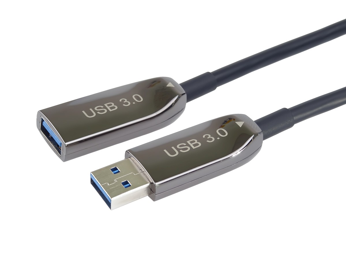 PremiumCord USB 3.0 prodlužovací optický AOC kabel A/Male - A/Female 10m