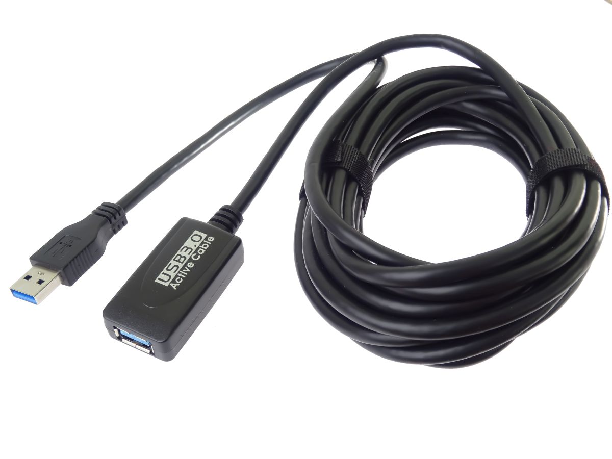 PremiumCord USB 3.0 repeater a prodlužovací kabel A/M-A/F 5m