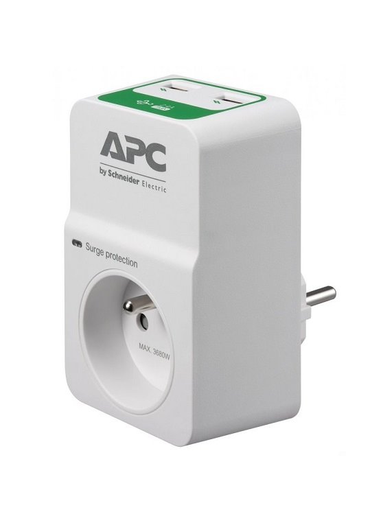 Přepěťová ochrana APC Essential SurgeArrest PM1WU2-FR, 5V, 2.4A 2 porty USB nabíječka, 230V