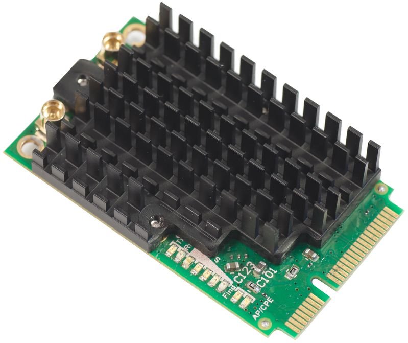 MikroTik R11e-2HPnD 802.11b/g/n High Power miniPCI-e karta, 2x MMCX