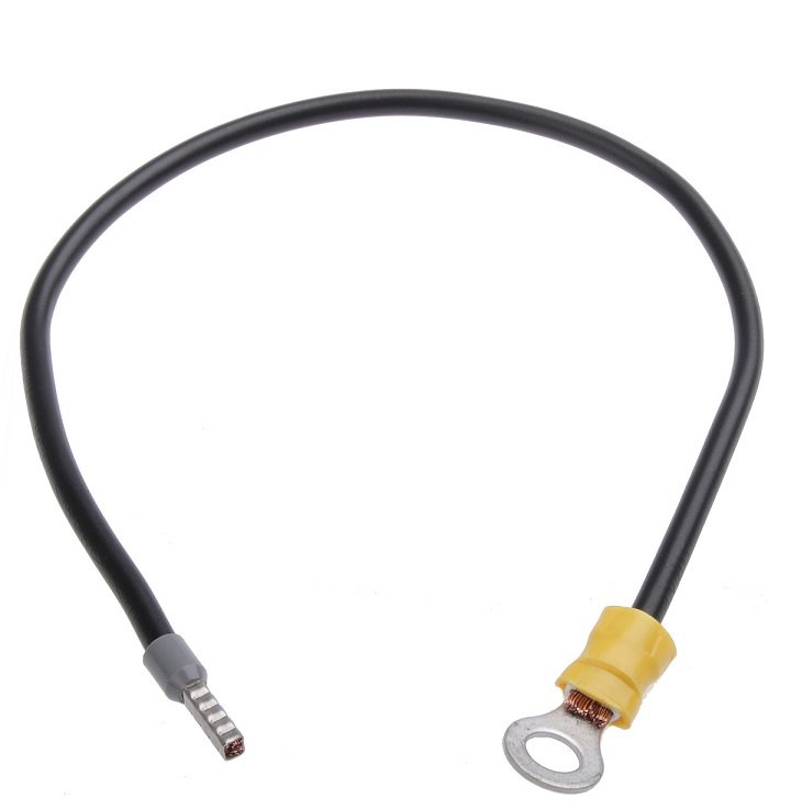 Propojovací DC kabel, d.120cm, 4mm2, očko M6 - dutinka