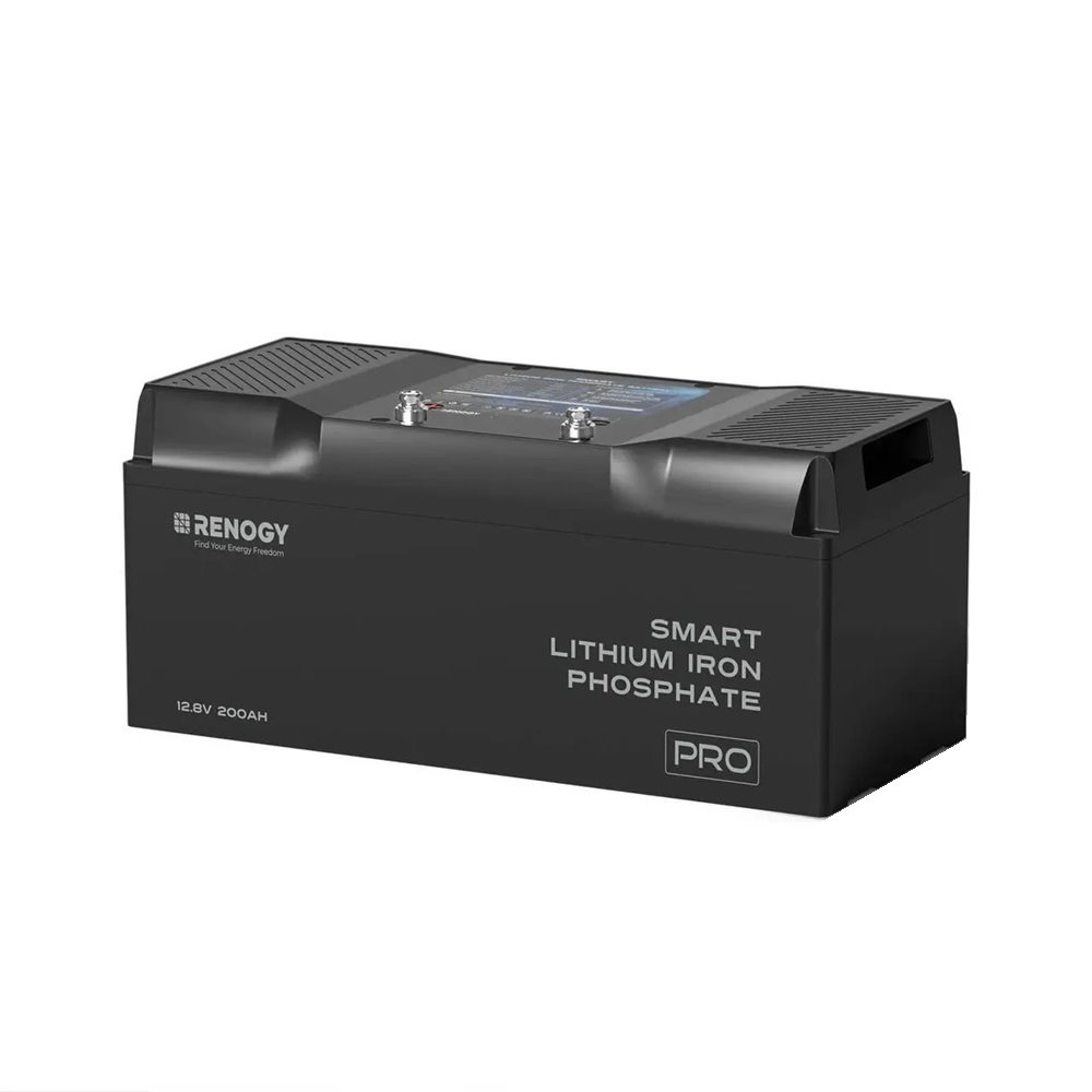 Renogy PRO 200Ah 12V LiFePO4 s výhřevem, Bluetooth, IP67 Lithium Smart Battery - pod sedadlo
