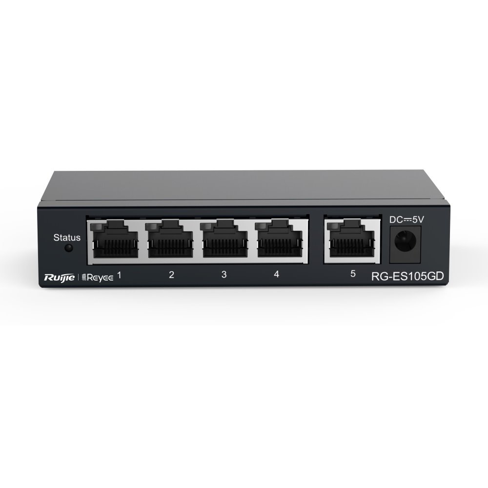 Reyee RG-ES105GD 5-port 10/100/1000Mbps Switch - bez Managementu a PoE