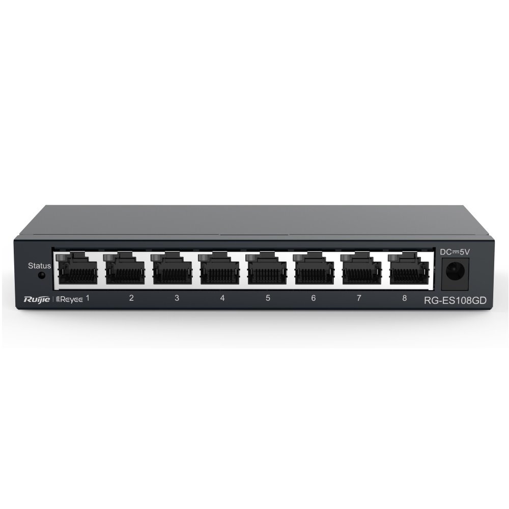 Reyee RG-ES108GD 8-port 10/100/1000Mbps Switch - Bez managementu a PoE