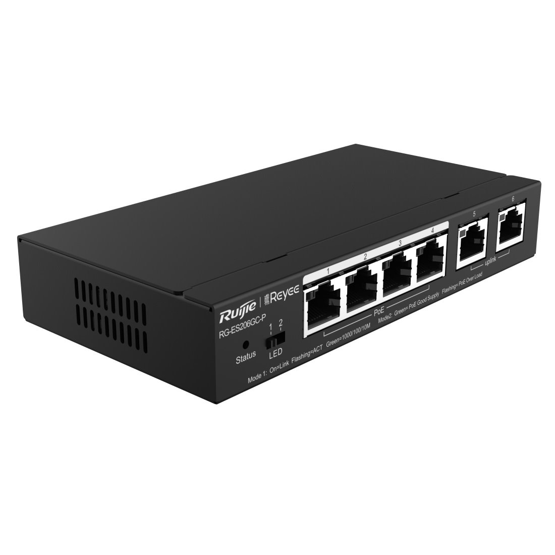 Reyee RG-ES206GC-P Smart mananged PoE switch, 4x PoE