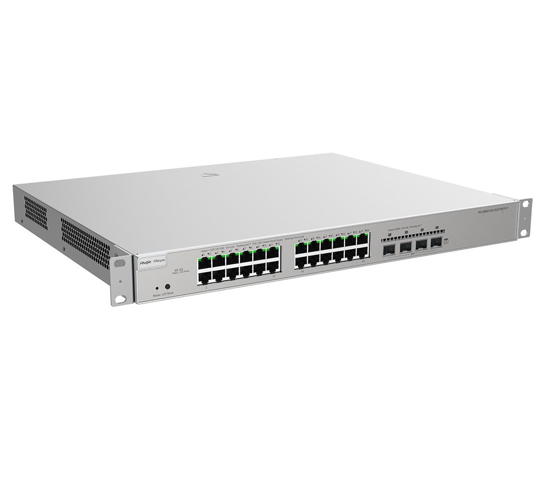 Reyee RG-NBS5200-24GT4XS-P Managed L3 PoE Switch, 24x PoE