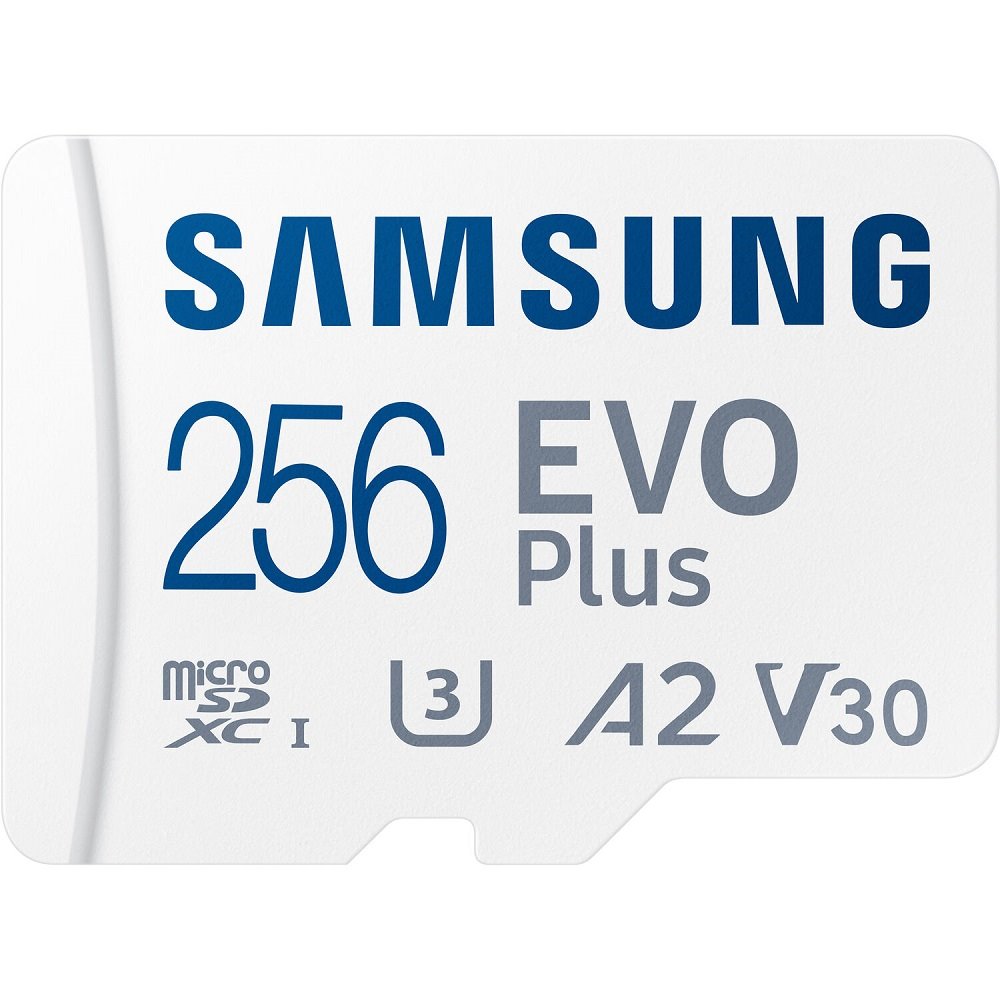 Samsung Micro SDXC paměťová karta 256GB EVO Plus + SD adaptér
