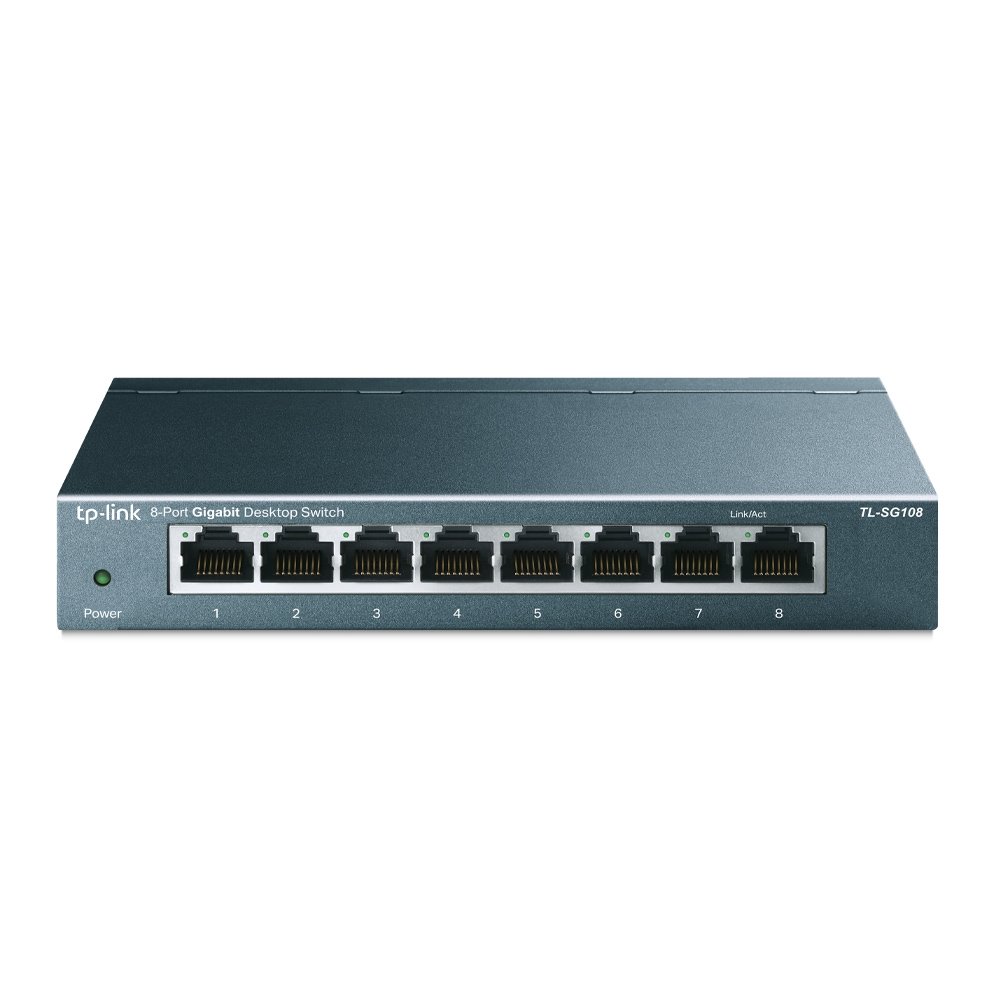 TP-Link TL-SG108 switch 8xLan 10/100/1000Mbps, kov