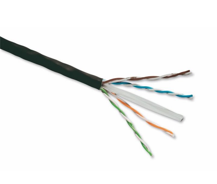 Solarix kabel CAT6 UTP drát 500m cívka PE venkovní, SXKD-6-UTP-PE