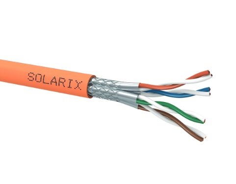 Solarix kabel CAT7 SSTP drát 500m cívka LSOH, SXKD-7-SSTP-LSOH