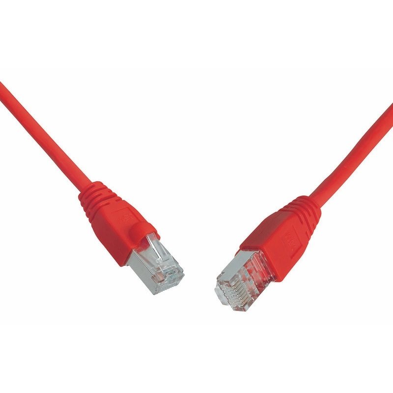 Solarix patch kabel SFTP CAT6, 0,5m Snag-proof červený, C6-315RD-0,5MB
