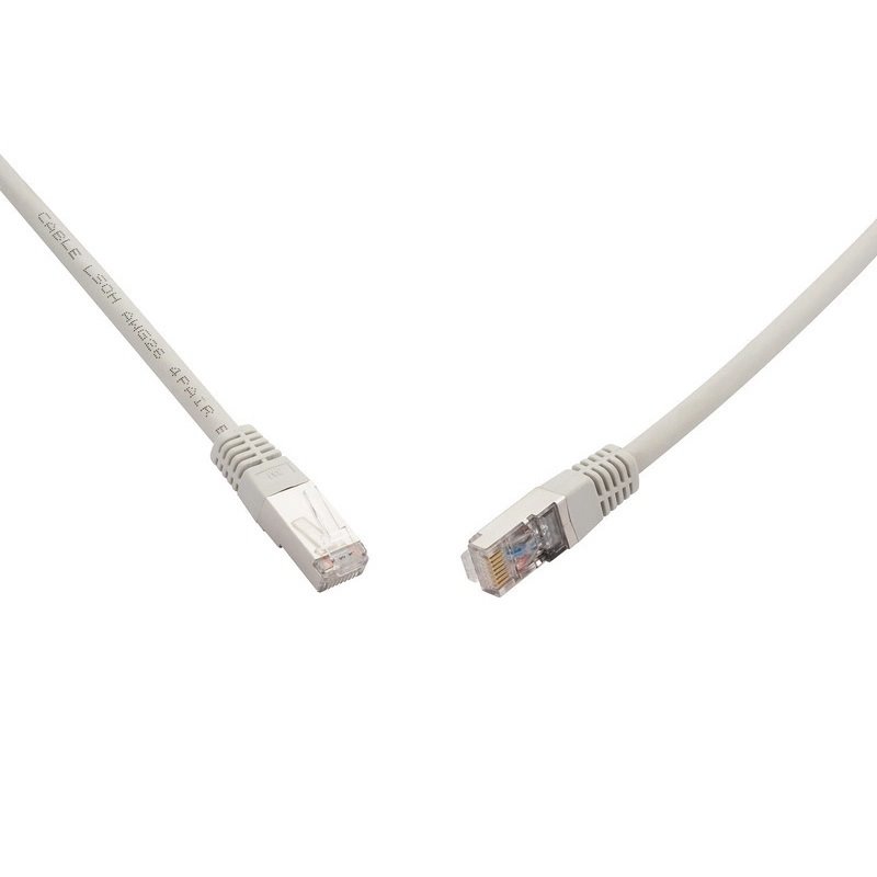 Solarix patch kabel SFTP CAT6A, 10G, 0,5m šedý, C6A-315GY-0,5MB