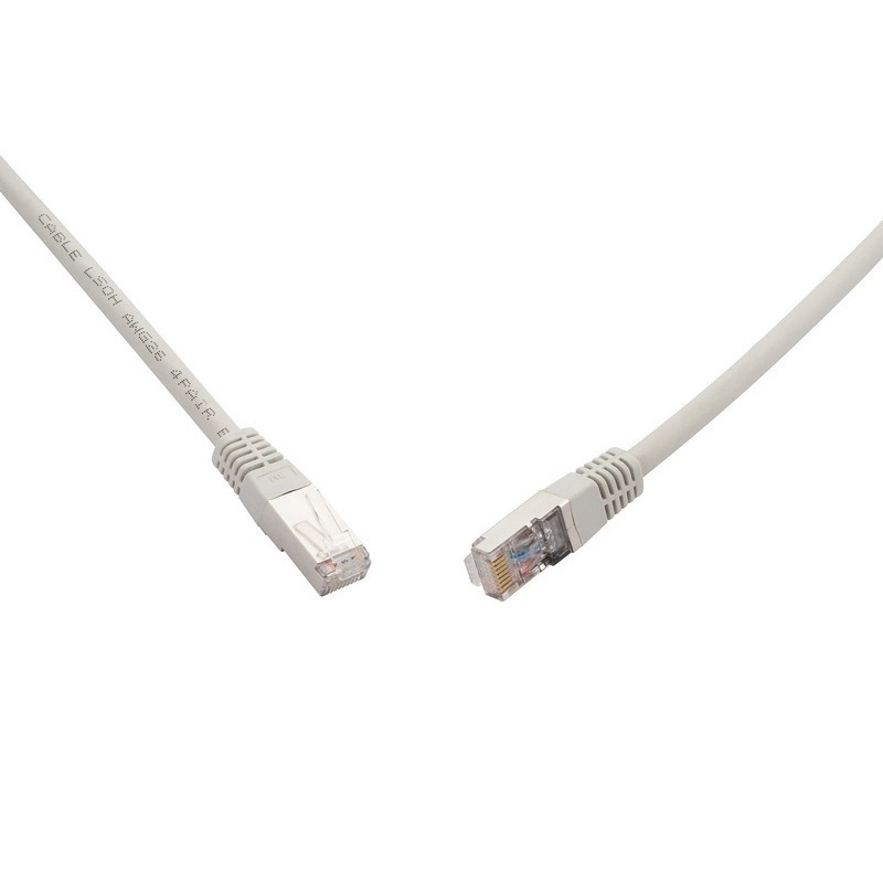 Solarix patch kabel SFTP CAT6A, 10G, 1m šedý, C6A-315GY-1MB