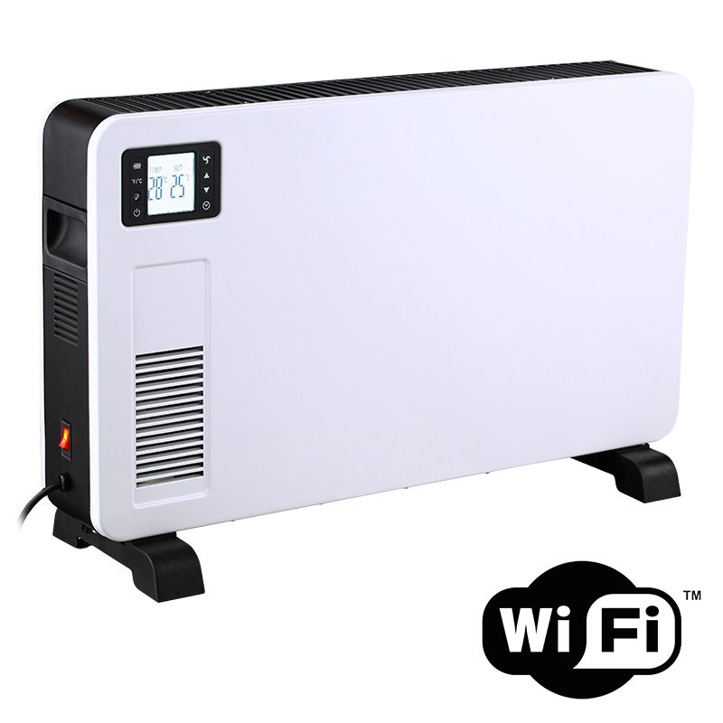 Solight horkovzdušný konvektor KP02WiFi, LCD, WiFi, 2300W, ventilátor, časovač, nastavitelný termostat