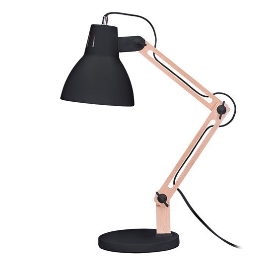 Solight WO57-B stolní lampa Falun, E27, černá