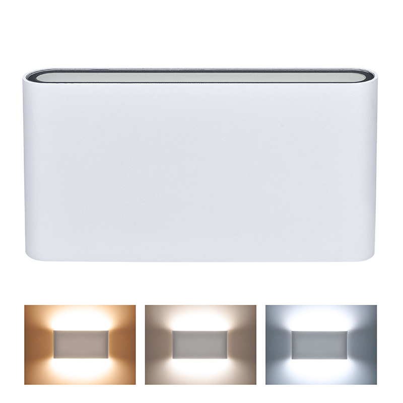 Solight WO800-W LED venkovní nástěnné osvětlení Modena, 12W, 680lm, 120°, bílá