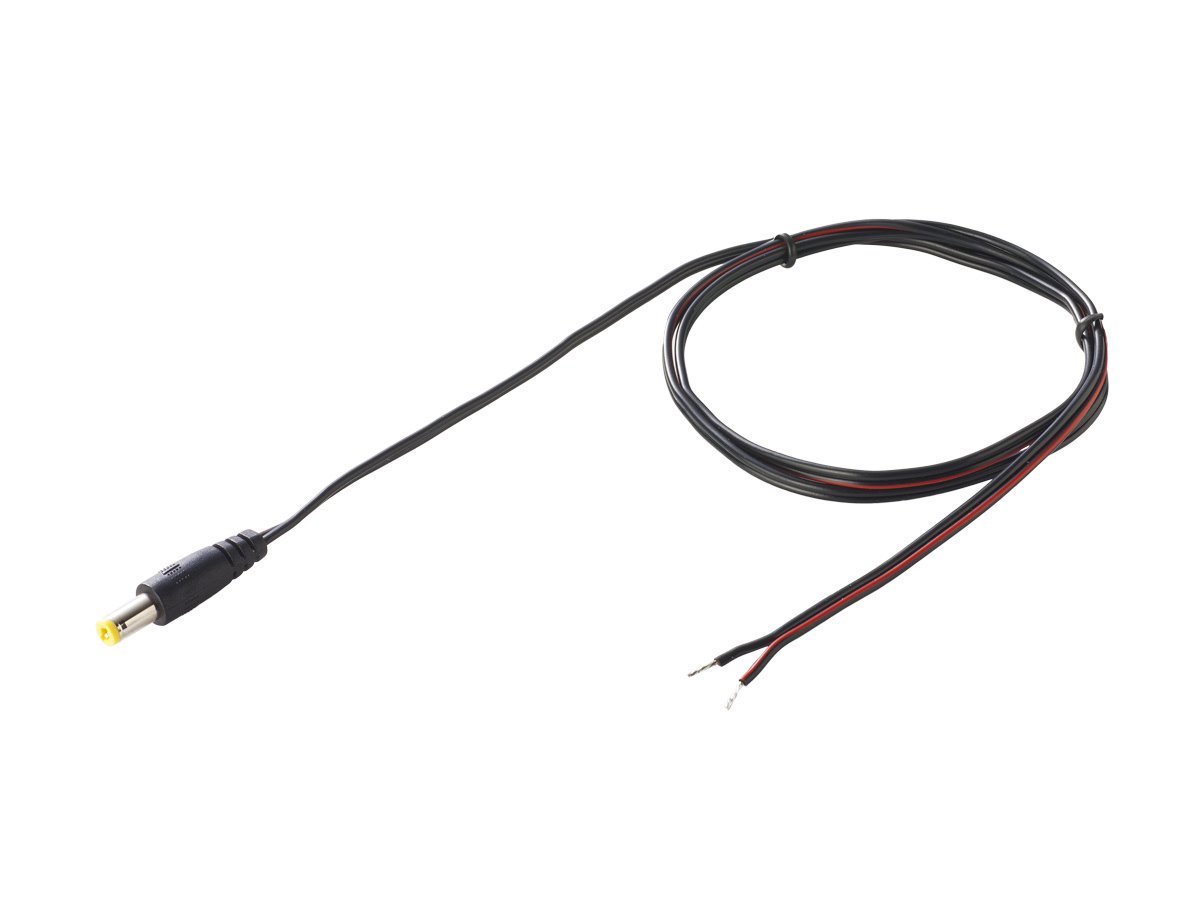 Sunny prodlužovací kabel 1x jack, konektor 2,1 x 5,5mm, 80cm, černý