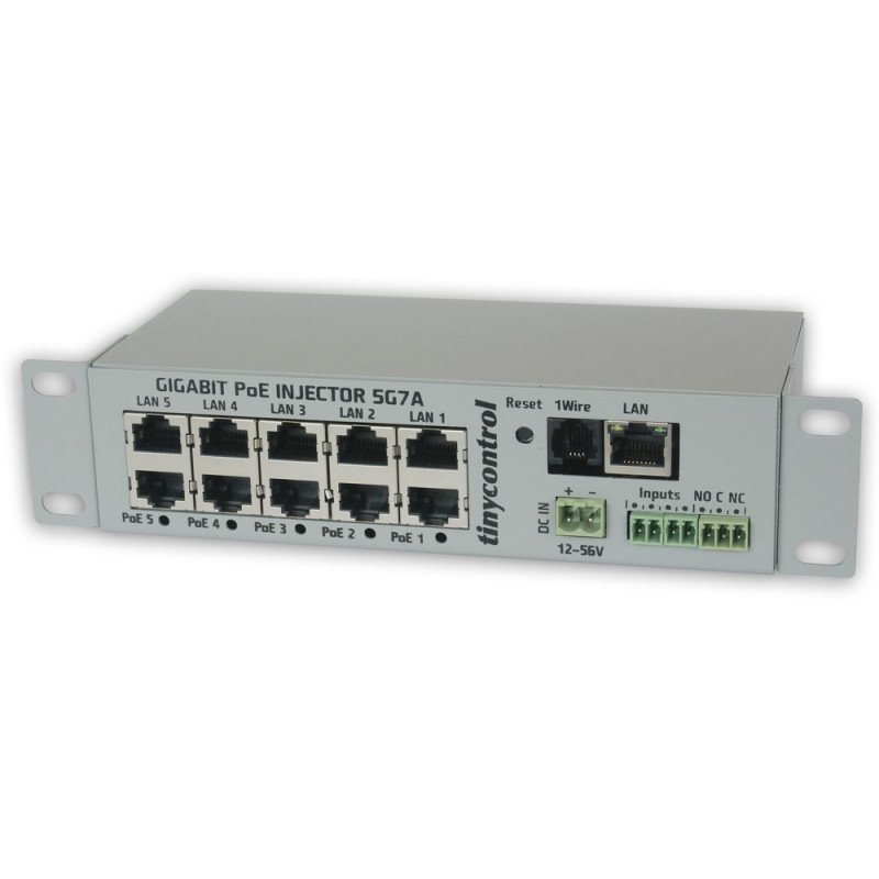 Tinycontrol Gigabit PoE 5-port Injector 1GB 5G7A-M (managed)