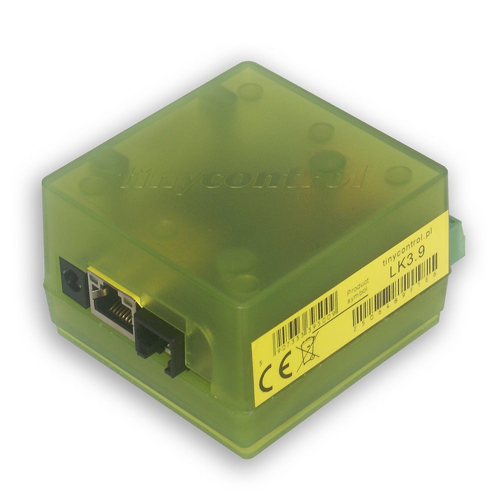 Tinycontrol LAN ovladač s relé v3.9 IoT (LK3.9)