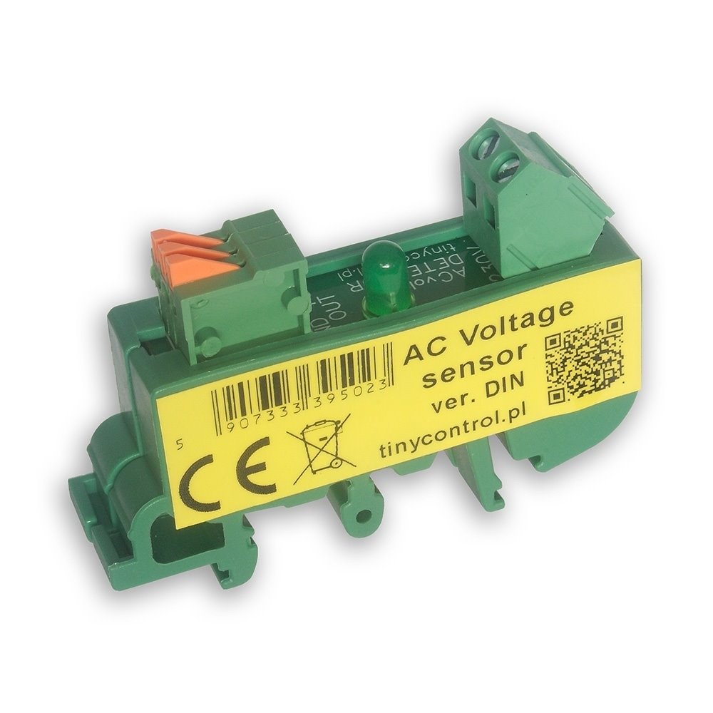 Tinycontrol senzor síťového napětí na DIN lištu pro LK3, LK4 95023 
