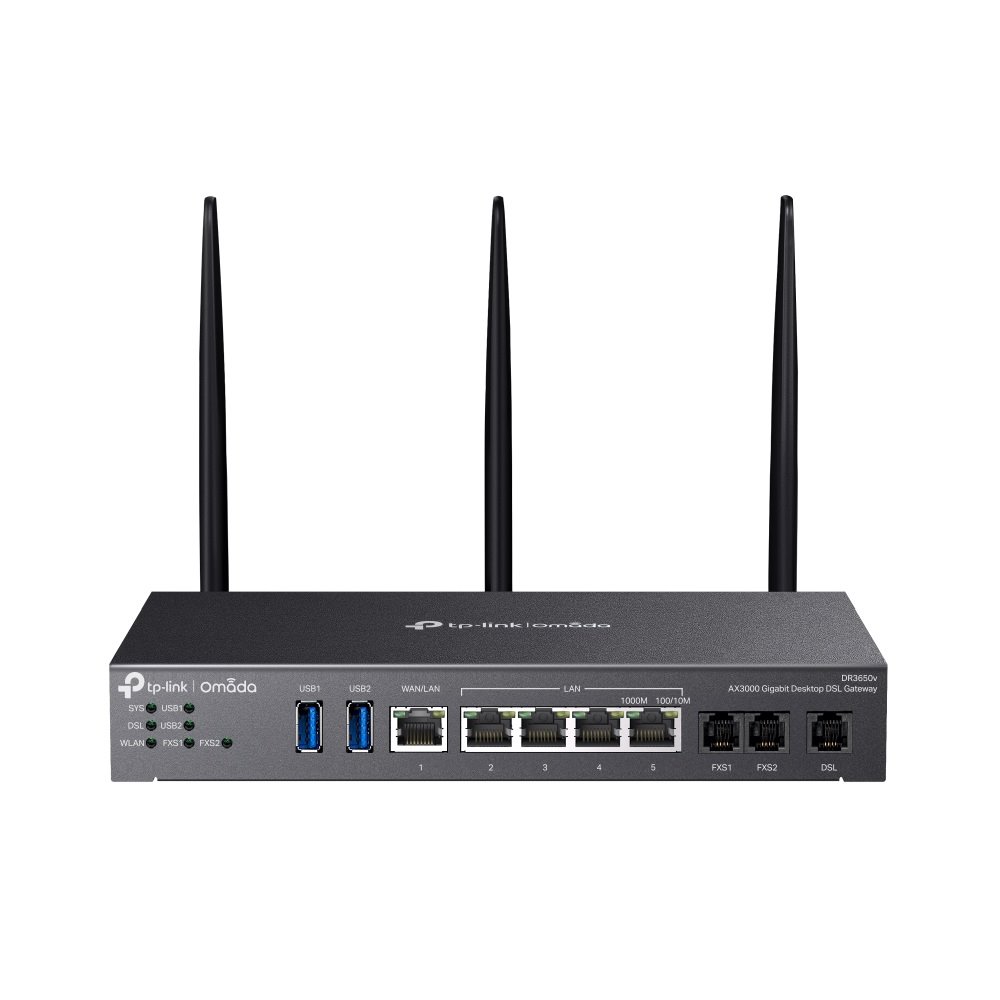 TP-Link DR3650V - Omada Wi-Fi 6 Gigabitová DSL Gateway