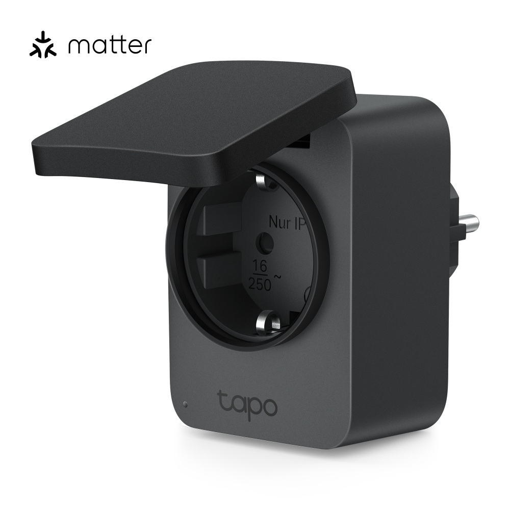 TP-Link Tapo P410M Chytrá venkovní zásuvka s Wi-Fi a monitoringem, IP54