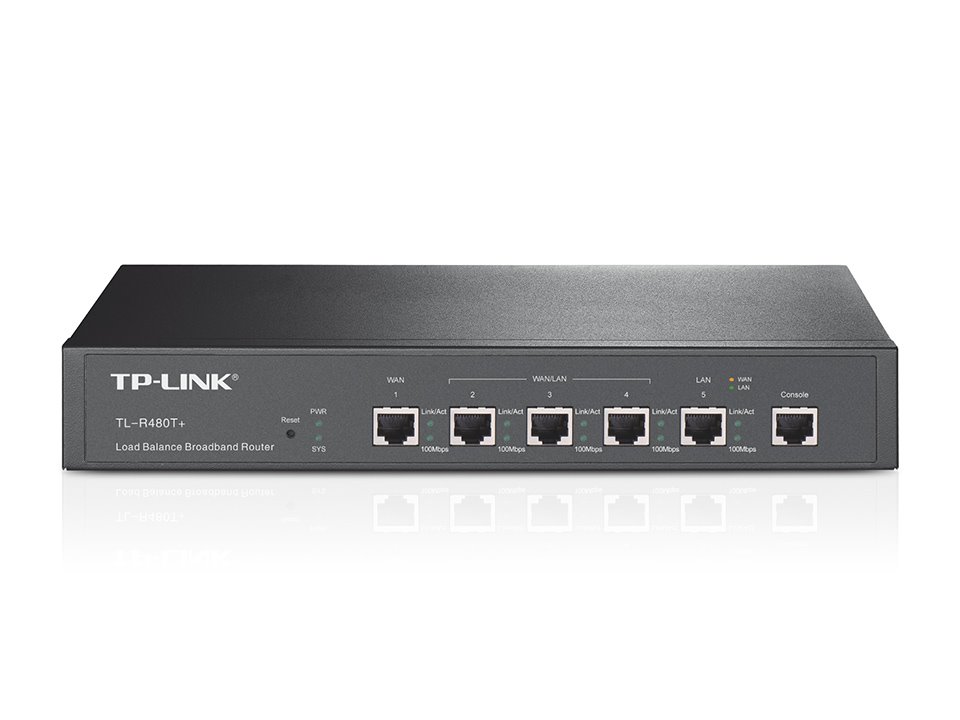 TP-Link TL-R480T+ SMB Router, 1xLAN, 1xWAN, 3x LAN/WAN