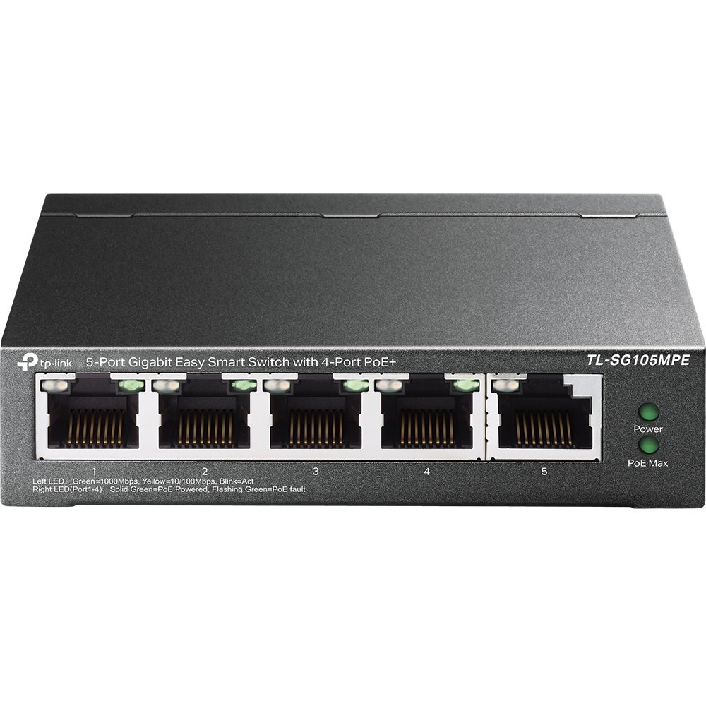 TP-Link TL-SG105MPE - Gigabitový Easy Smart PoE switch, 4x PoE