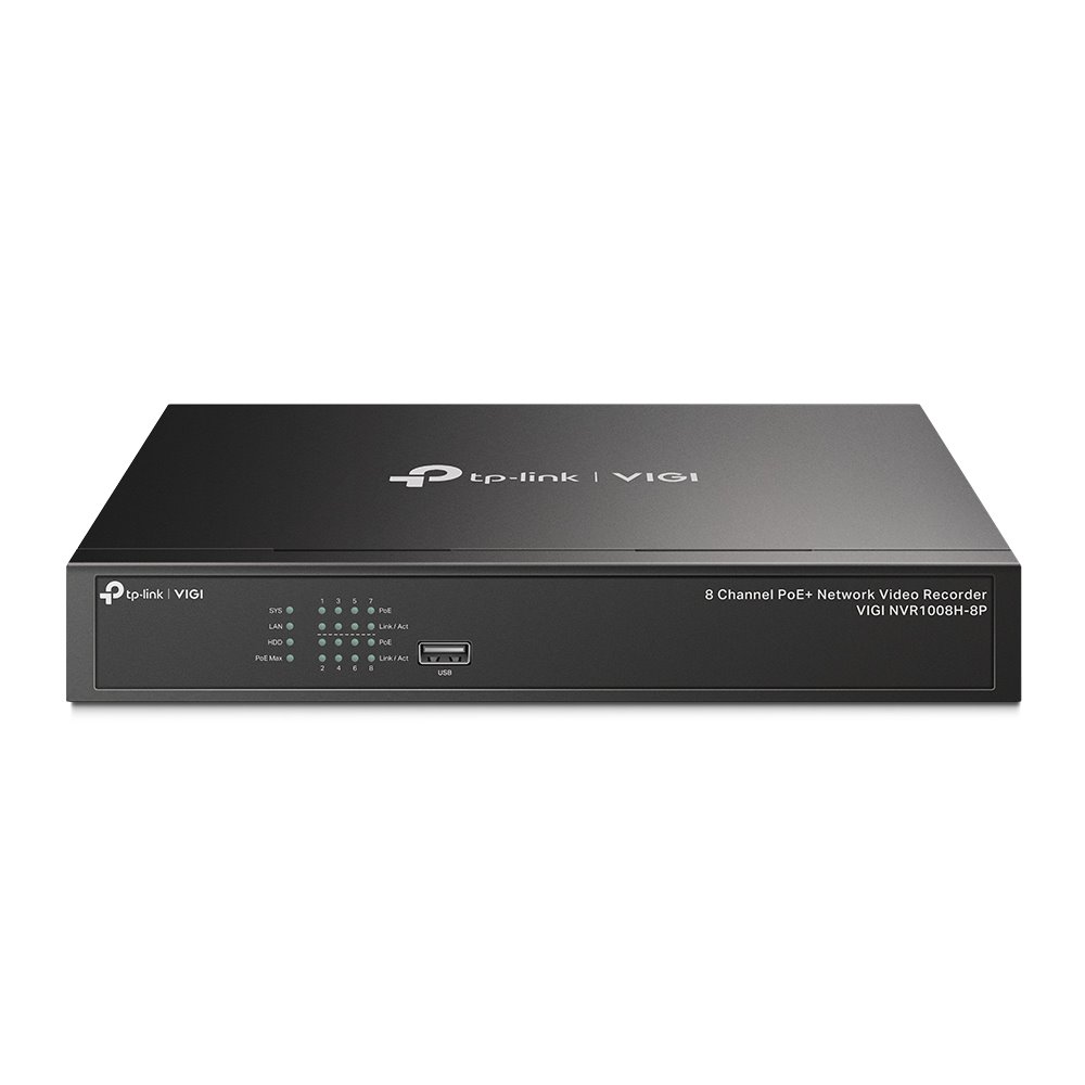 TP-Link VIGI NVR1008H-8P - NVR, 8 kanálů, 8x PoE